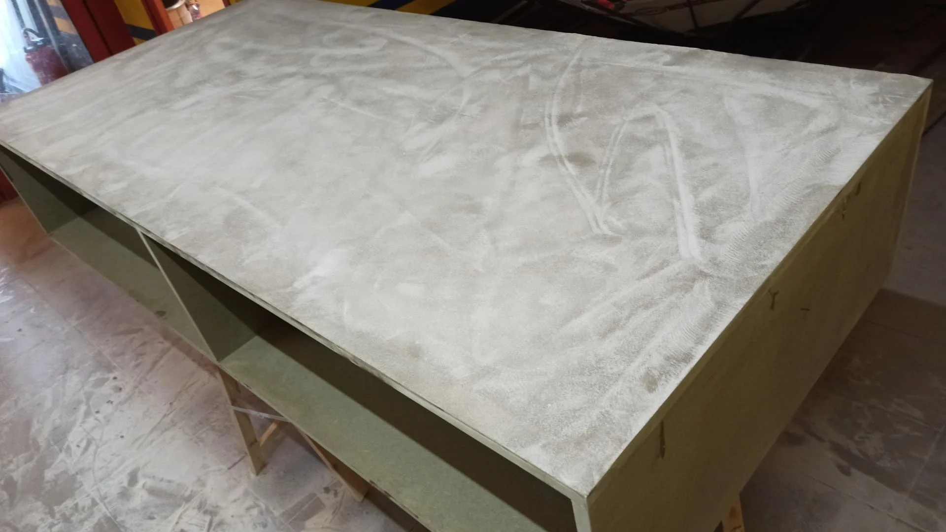 Support prêt à recevoir le béton