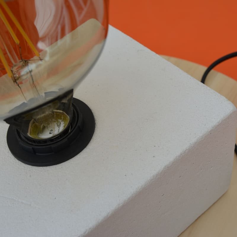 Lampe béton blanc 1
