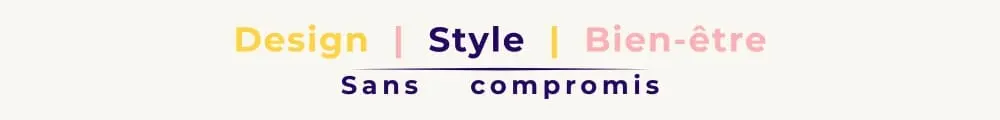 Slogan de Sophie HOGUET styliste d'intérieur spécialisée en thérapie de l'habitat : Design, Style et bien-être Sans compromis
